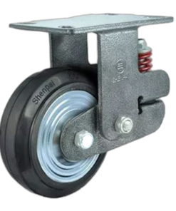 Bánh xe cao su lò so giảm xóc cố định phi 125 - 45A02-1146